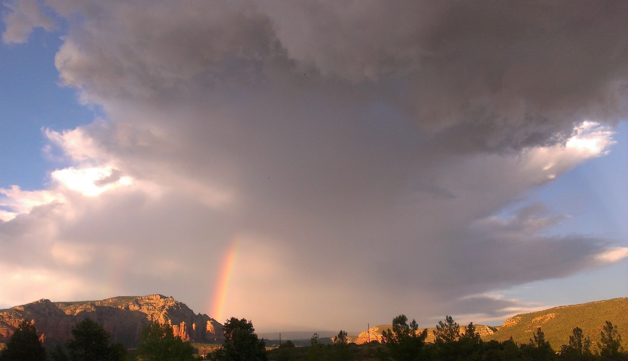 Rainbow over Sedona Arizona